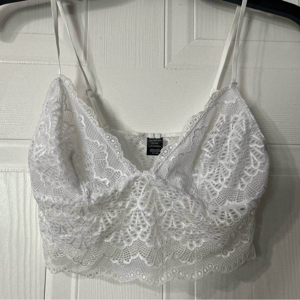 Lacey Black and White Bralettes